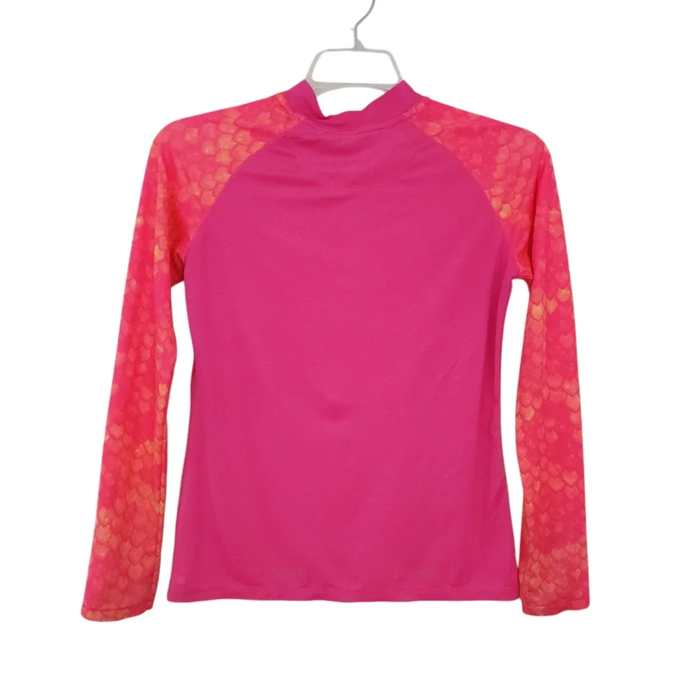 Reel Legends Rashguard Medium Girls Long Sleeve Swim Top shirt